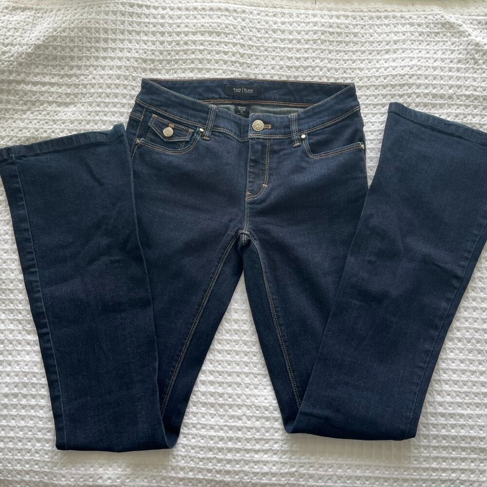 White House Black Market Dark Indigo Flare Jeans